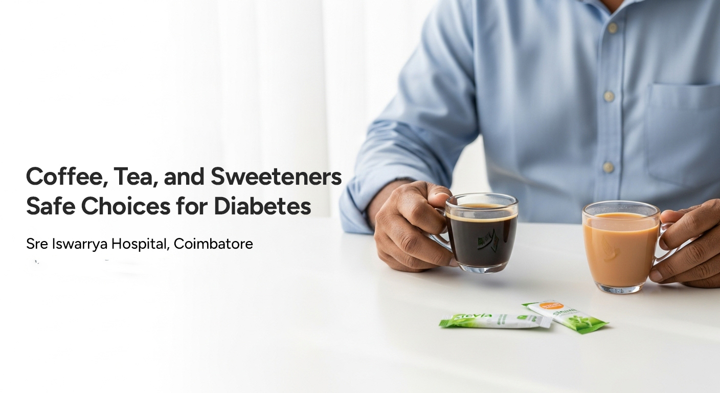 Coffee, Tea, and Sweeteners — Safe Choices for Diabetes | Sre Iswarrya Hospital