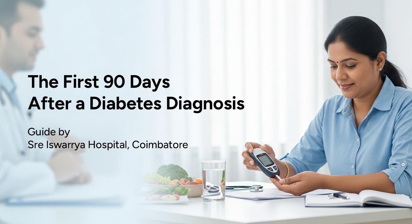 The First 90 Days After a Diabetes Diagnosis — Guide by Sre Iswarrya Hospital